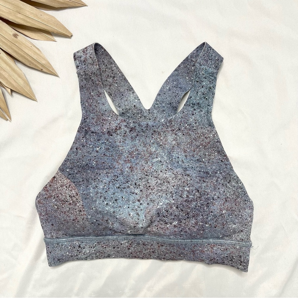 Lululemon Athletica Fast & Free Nulux Summer Haze Multi Speckled Sports Bra 4